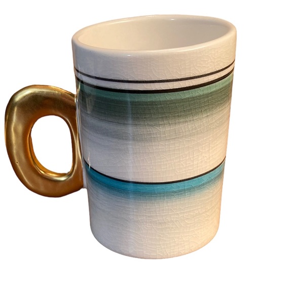 Anthropologie Earthenware Hand painted Coffee/Tea Mug designed by Fliff Carr - Picture 8 of 8